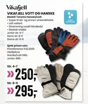 Sport Outlet VIKAFJELL VOTT OG HANSKE tilbud