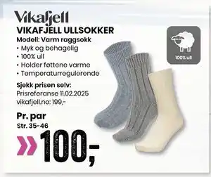 Sport Outlet VIKAFJELL ULLSOKKER tilbud