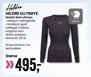 Sport Outlet HELDRE ULLTRØYE tilbud