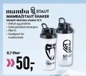 Sport Outlet MAMBA/STAUT SHAKER tilbud