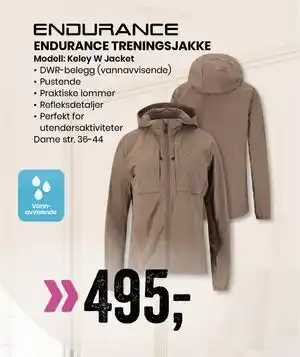 Sport Outlet ENDURANCE TRENINGSJAKKE tilbud