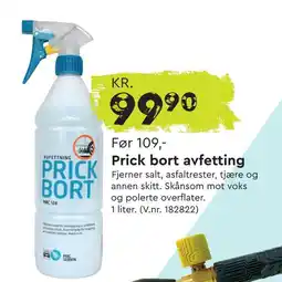 Prick bort avfetting