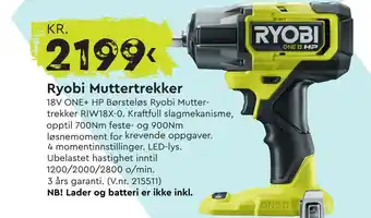 Mekk Ryobi muttertrekker tilbud