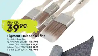 Mekk Pigment malepensel flat tilbud