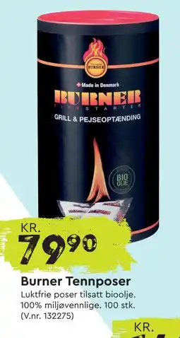 Mekk Burner tennposer tilbud