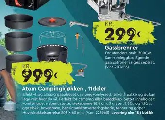 Mekk Atom campingkjøkken, 11deler tilbud