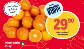 Coop Extra Klementin tilbud