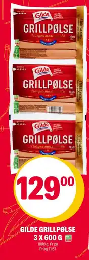 Coop Extra Gilde grillpølse tilbud