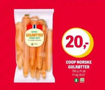 Coop Extra Coop norske gulrøtter tilbud