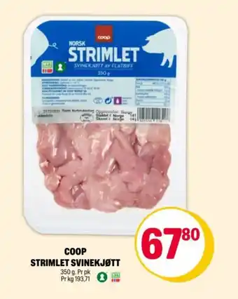 Coop Extra Coop strimlet svinekjøtt tilbud