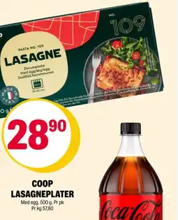 Coop Extra Coop lasagneplater tilbud