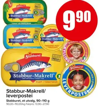 Spar Stabbur-makrell/ leverpostei tilbud