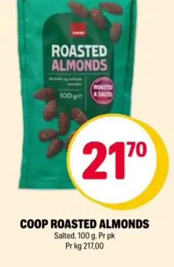 Coop Extra Coop roasted almonds tilbud