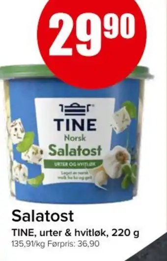 Spar TINE Salatost tilbud