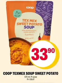 Coop Extra COOP Texmex soup sweet potato tilbud