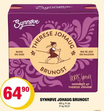 Coop Extra Synnøve johaug brunost tilbud