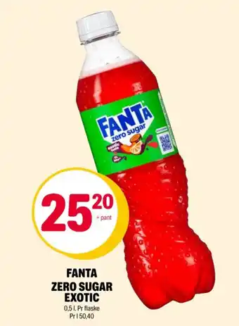 Coop Extra Fanta zero sugar exotic tilbud