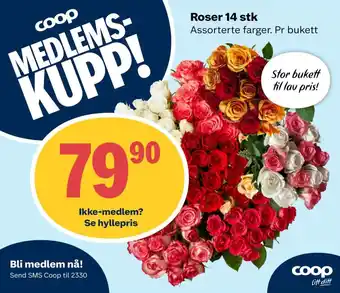 Coop Extra Roser 14 stk tilbud