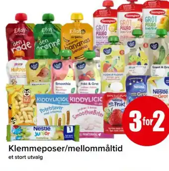 Spar Klemmeposer/mellommåltid tilbud