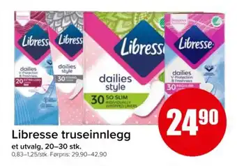 Spar Libresse truseinnlegg tilbud