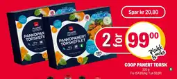 Coop Extra Coop panert torsk tilbud