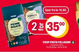 Coop Extra Coop pasta fullkorn tilbud