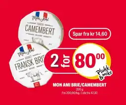 Coop Extra Mon ami brie/camembert tilbud