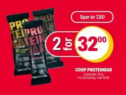 Coop Extra Coop proteinbar tilbud