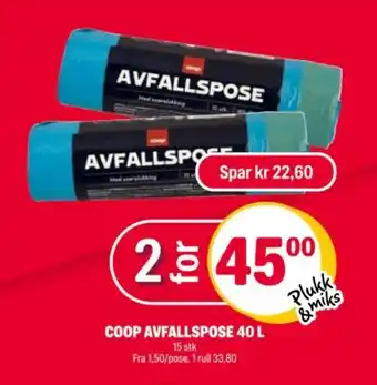 Coop Extra Coop avfallspose tilbud