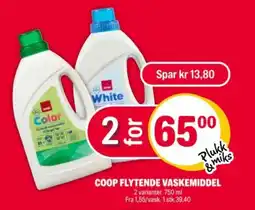 Coop Extra Coop flytende vaskemiddel tilbud