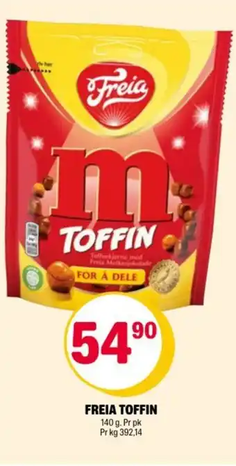 Coop Extra Freia toffin tilbud