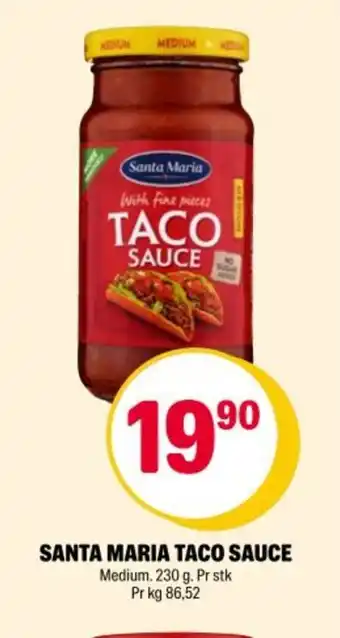 Coop Extra SANTA MARIA Taco sauce tilbud