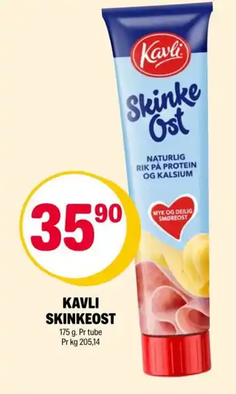 Coop Extra Kavli skinkeost tilbud