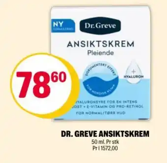 Coop Extra Dr. greve ansiktskrem tilbud