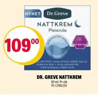 Coop Extra Dr. greve nattkrem tilbud