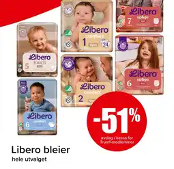 Spar Libero bleier tilbud