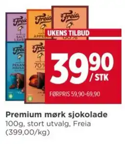 Meny Premium mørk sjokolade tilbud