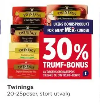 Meny Twinings tilbud