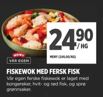 Meny Fiskewok med fersk fisk tilbud