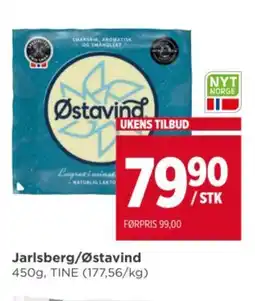 Meny Jarlsberg/østavind tilbud