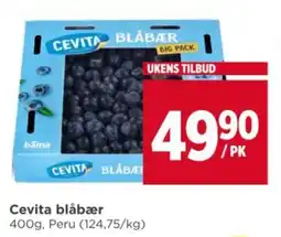 Meny Cevita blåbær tilbud