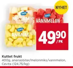 Meny Kuttet frukt tilbud