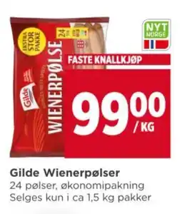 Meny GILDE Wienerpølser tilbud