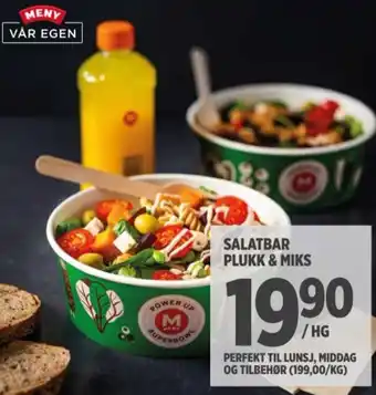 Meny Salatbar plukk & miks tilbud