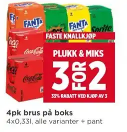 Meny 4pk brus på boks tilbud