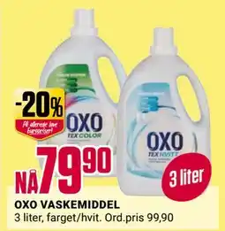 Europris OXO VASKEMIDDEL tilbud