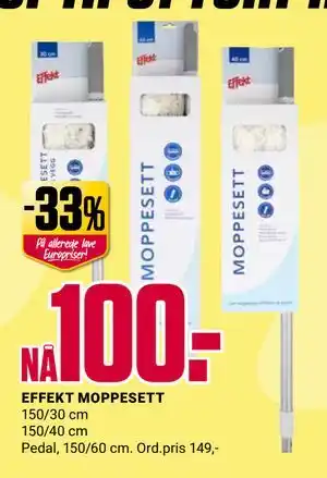 Europris EFFEKT MOPPESETT tilbud