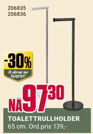 Europris TOALETTRULLHOLDER tilbud