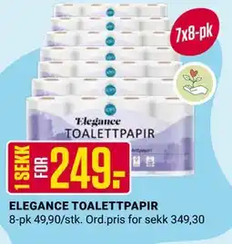 Europris ELEGANCE TOALETTPAPIR tilbud