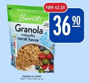 Rema 1000 GRANOLA M/ HAVRE tilbud